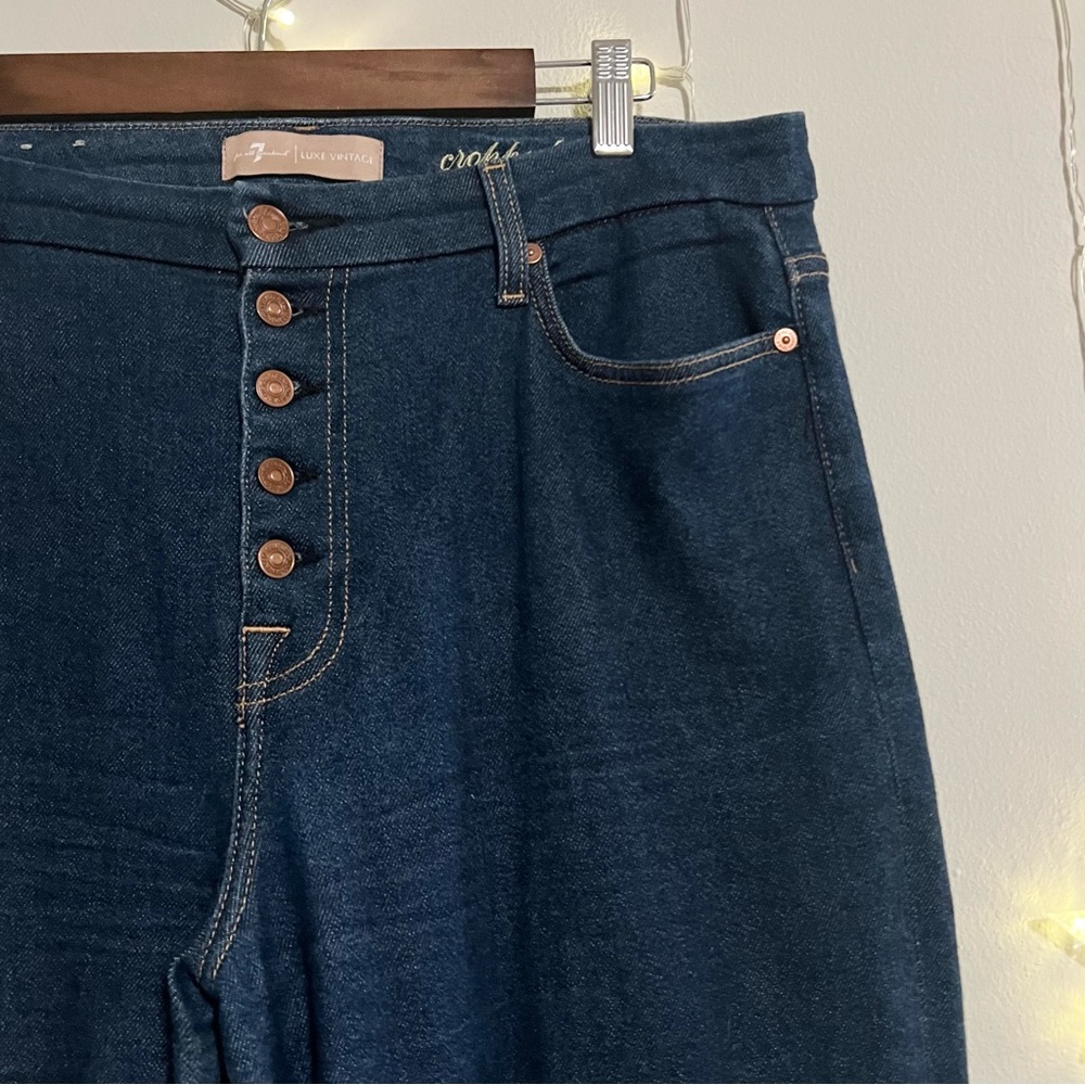 7 For All Mankind Luxe Vintage Cropped Alexa Trouser Jeans - Picture 4 of 7